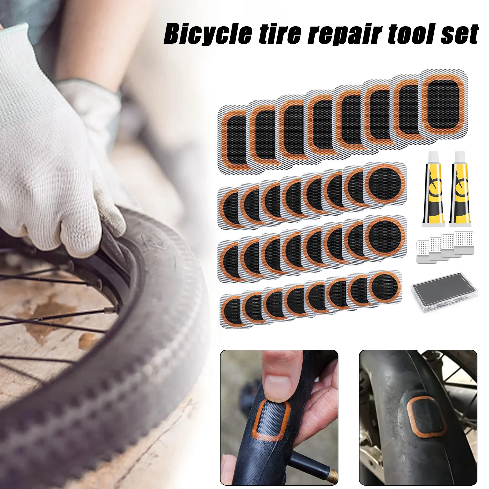 Bike Tube Repair Kit - 2026-Bisiklet Lastiği Tamir Seti, Taşınabilir Saklama