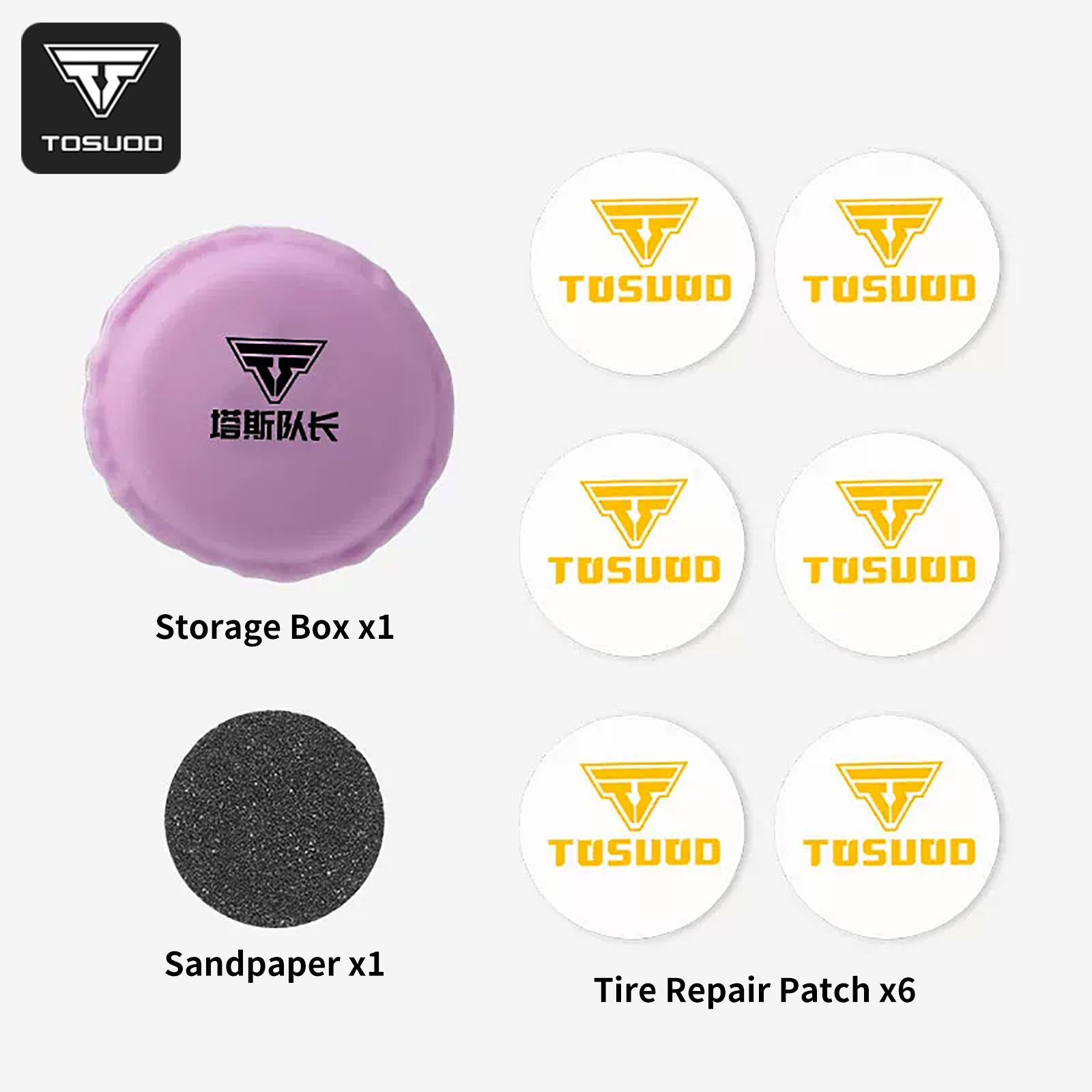 Bike Tube Repair Kit - TOSUOD Bisiklet Lastiği Tamir Yama Seti