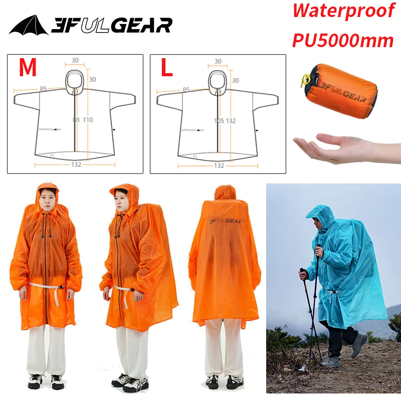 Cycling Gear For Rain - 3F UL DIŞLI Fermuar Yağmurluk 15D