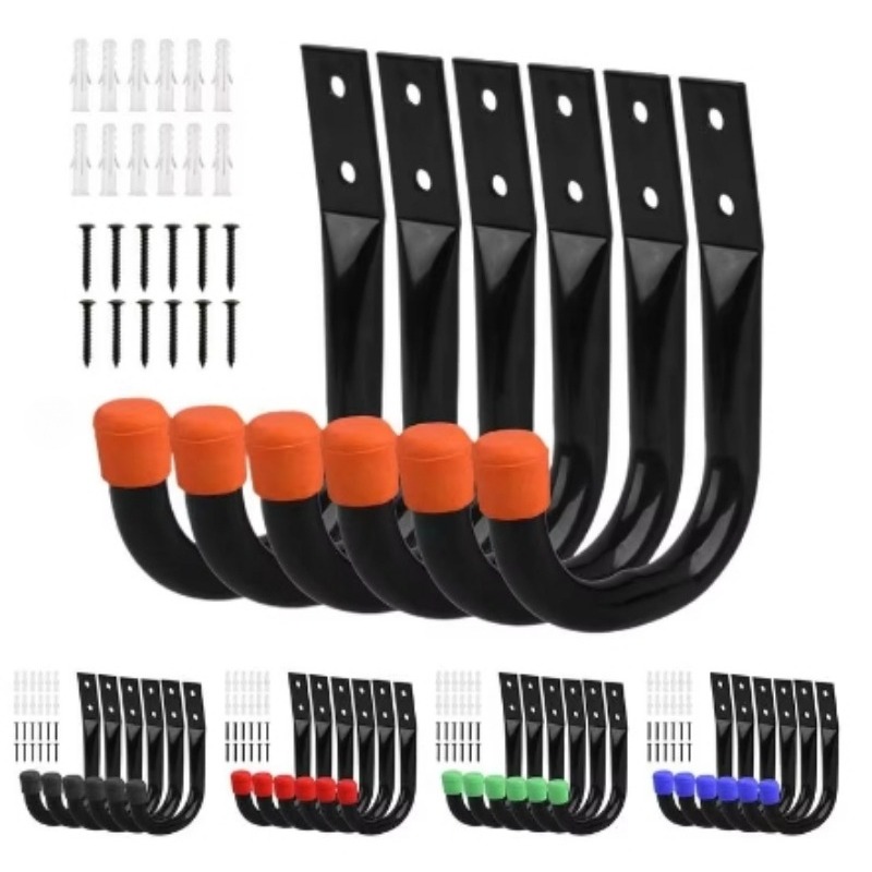 Cycling Gear Wall Hanger - 6 adet/takım bisiklet duvara montaj kancaları