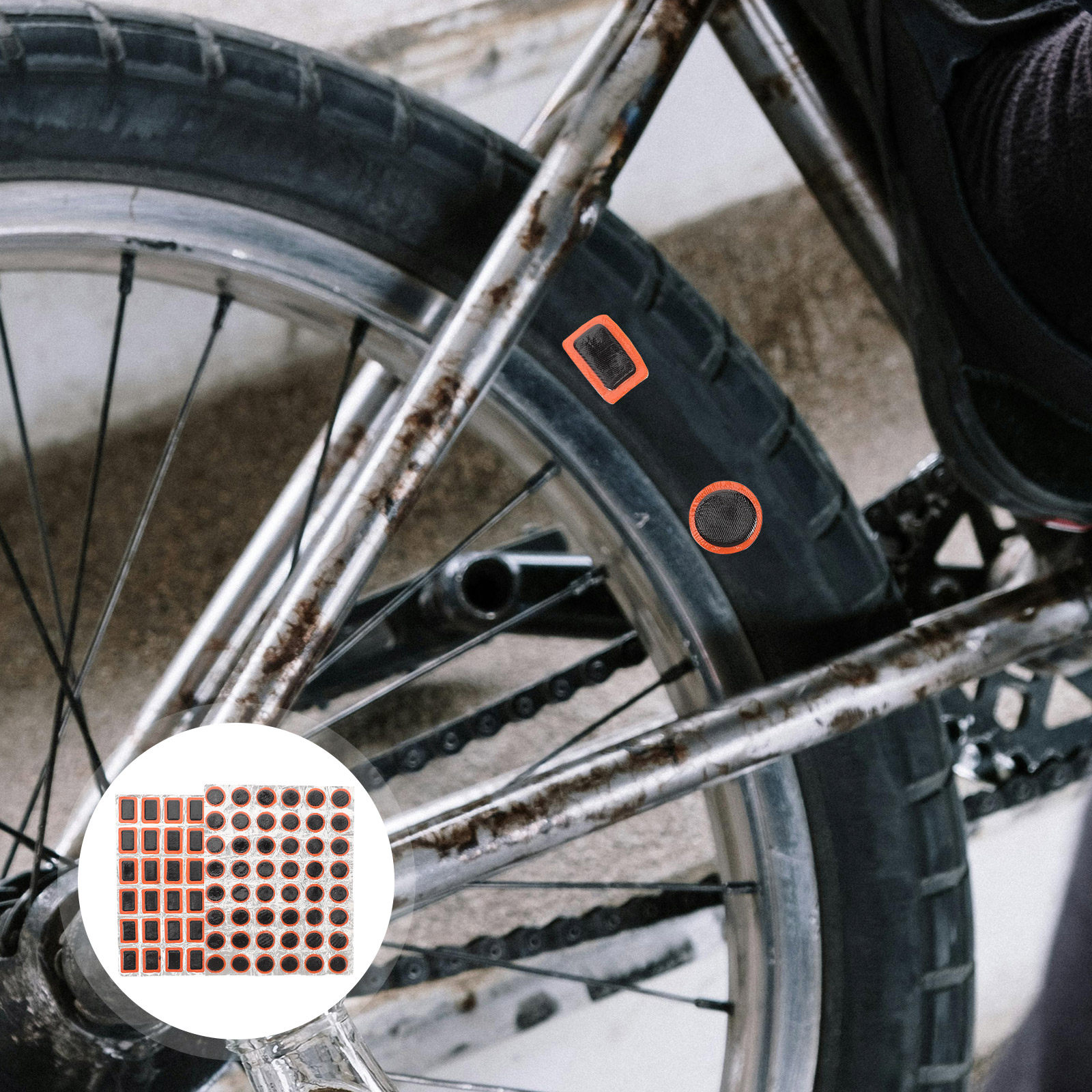 Bike Tube Repair Kit - 2 Adet Bisiklet Lastiği Tamir Kiti,