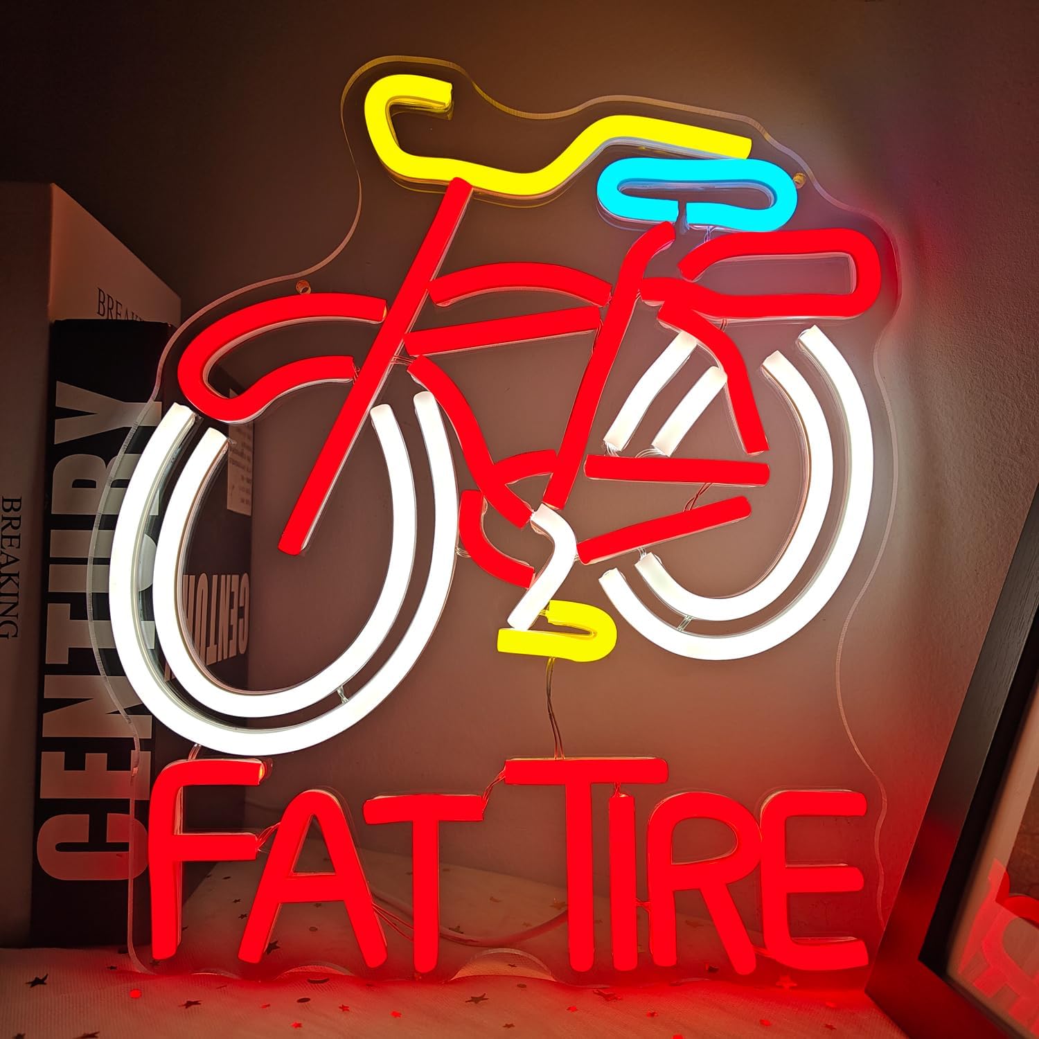 Cycling Gear Store - Şişman Lastikli Bisiklet LED Neon Tabela