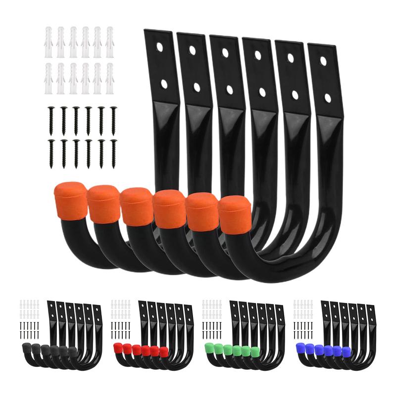 Cycling Gear Wall Hanger - 6 adet/takım bisiklet duvara montaj kancaları