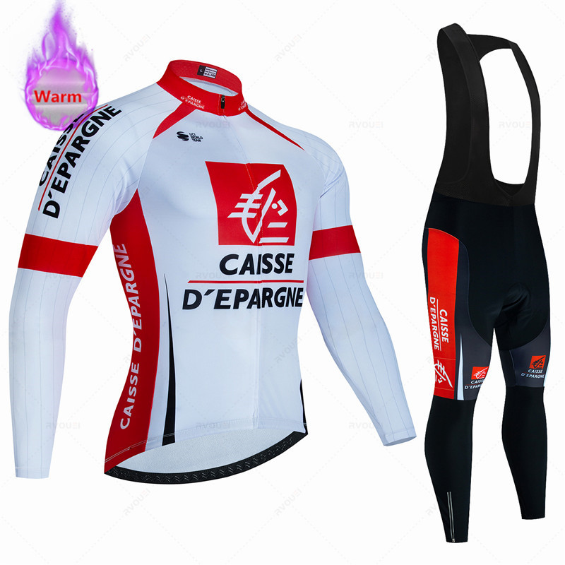 Cycling Gear For Winter - Caisse D'Épargne kış termal polar bisiklet