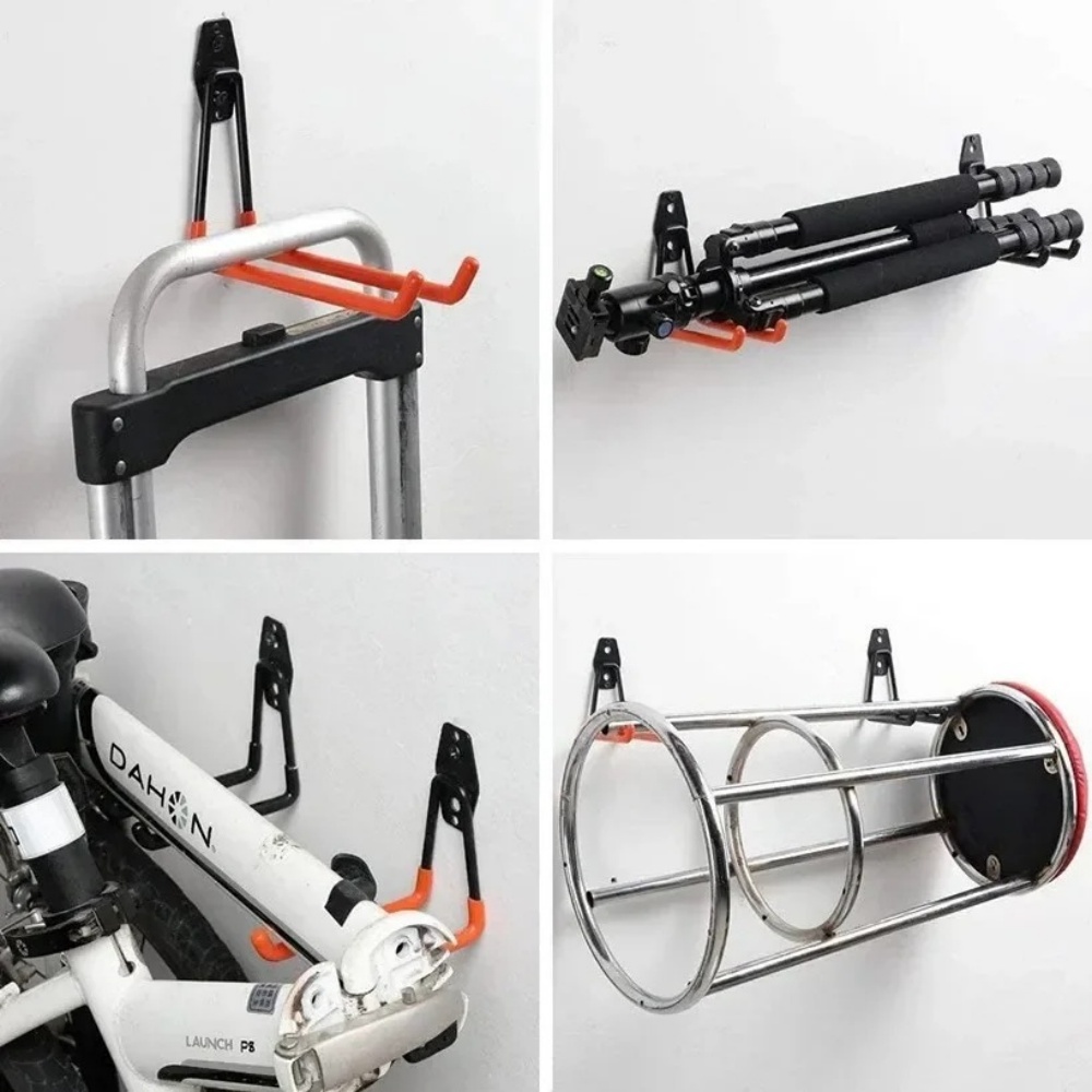Cycling Gear Wall Hanger - Ağır Hizmet Tipi Metal Bisiklet Duvar