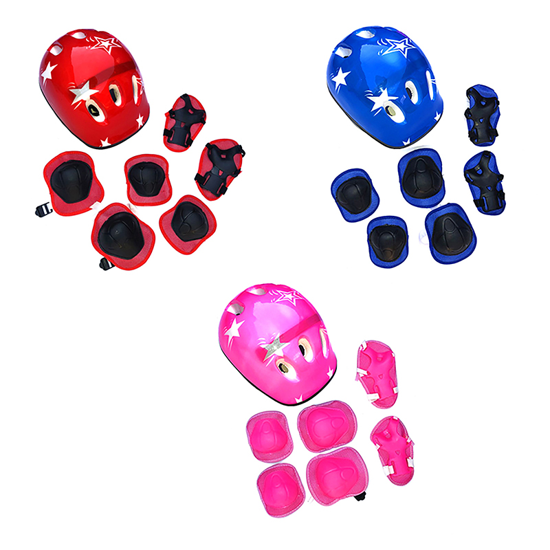 Cycling Protective Gear Kids - Yeni-7 Parça Çocuk Bisiklet Koruyucu Ekipmanı