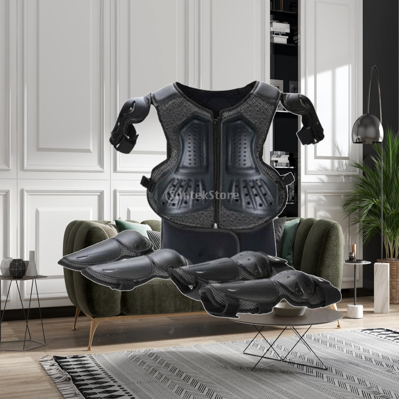 Cycling Gear Kids - Çocuklar için Ayarlanabilir Zırhlı Koruyucu Ekipman,