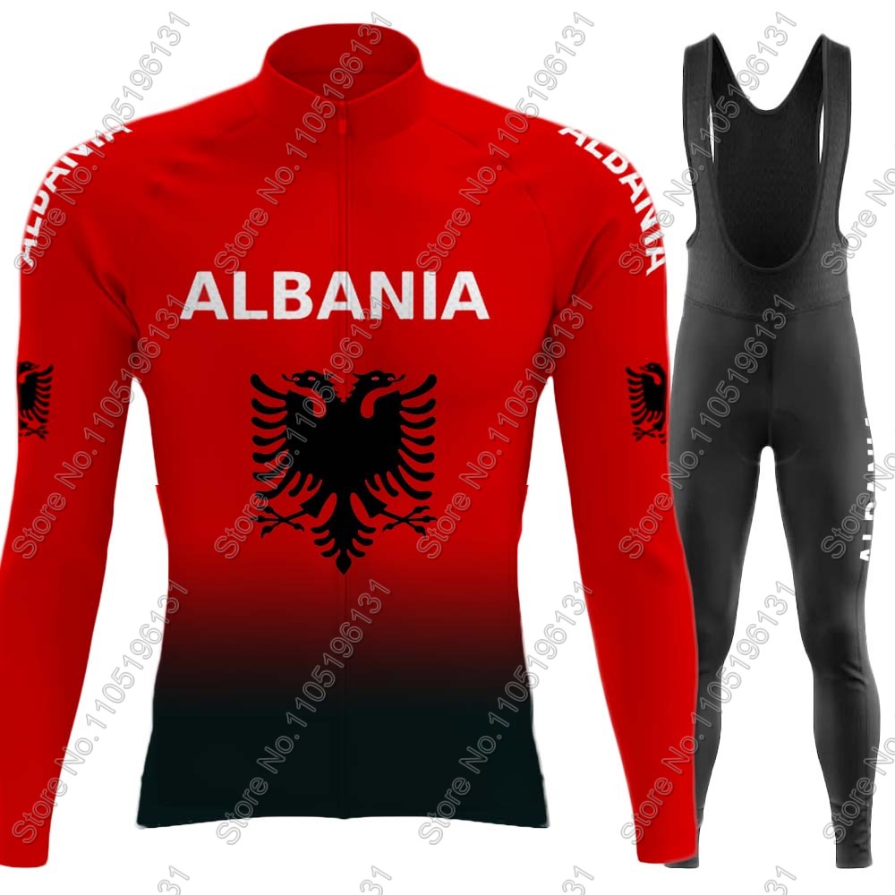 Cycling Gear For Winter - Arnavutluk Milli Takımı 2026 Bisiklet Forması