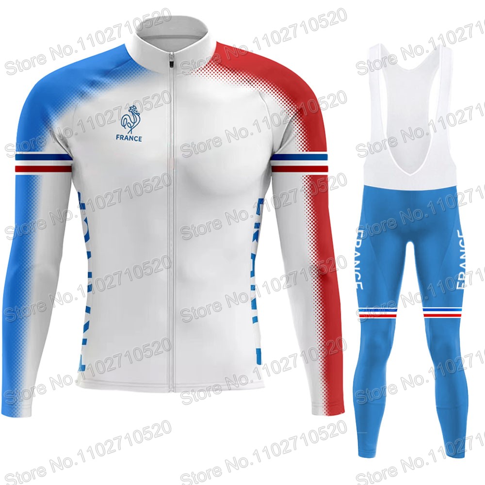 Cycling Gear For Winter - Fransa Milli Takım 2025 Bisiklet Jersey
