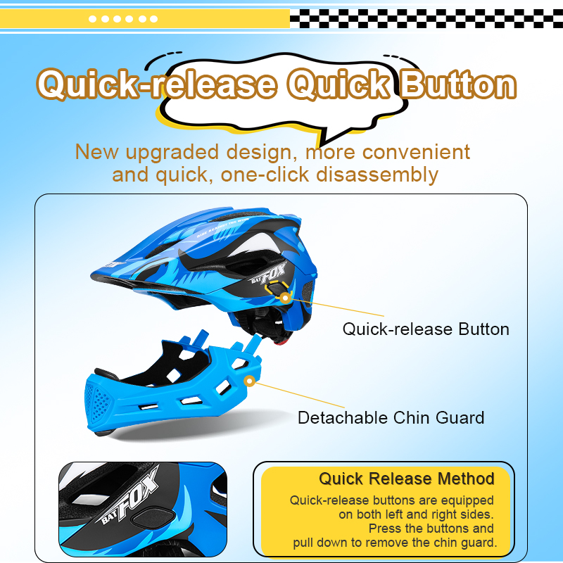 BATFOX Çocuklar Tam Yüz bisikl - Cycling Protective Gear Kids incelemesi ve fiyatı