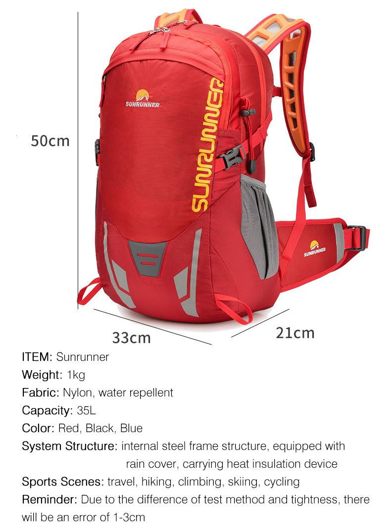 35L Yürüyüş Sırt Çantası Büyük - Cycling Gear Organizer incelemesi ve fiyatı