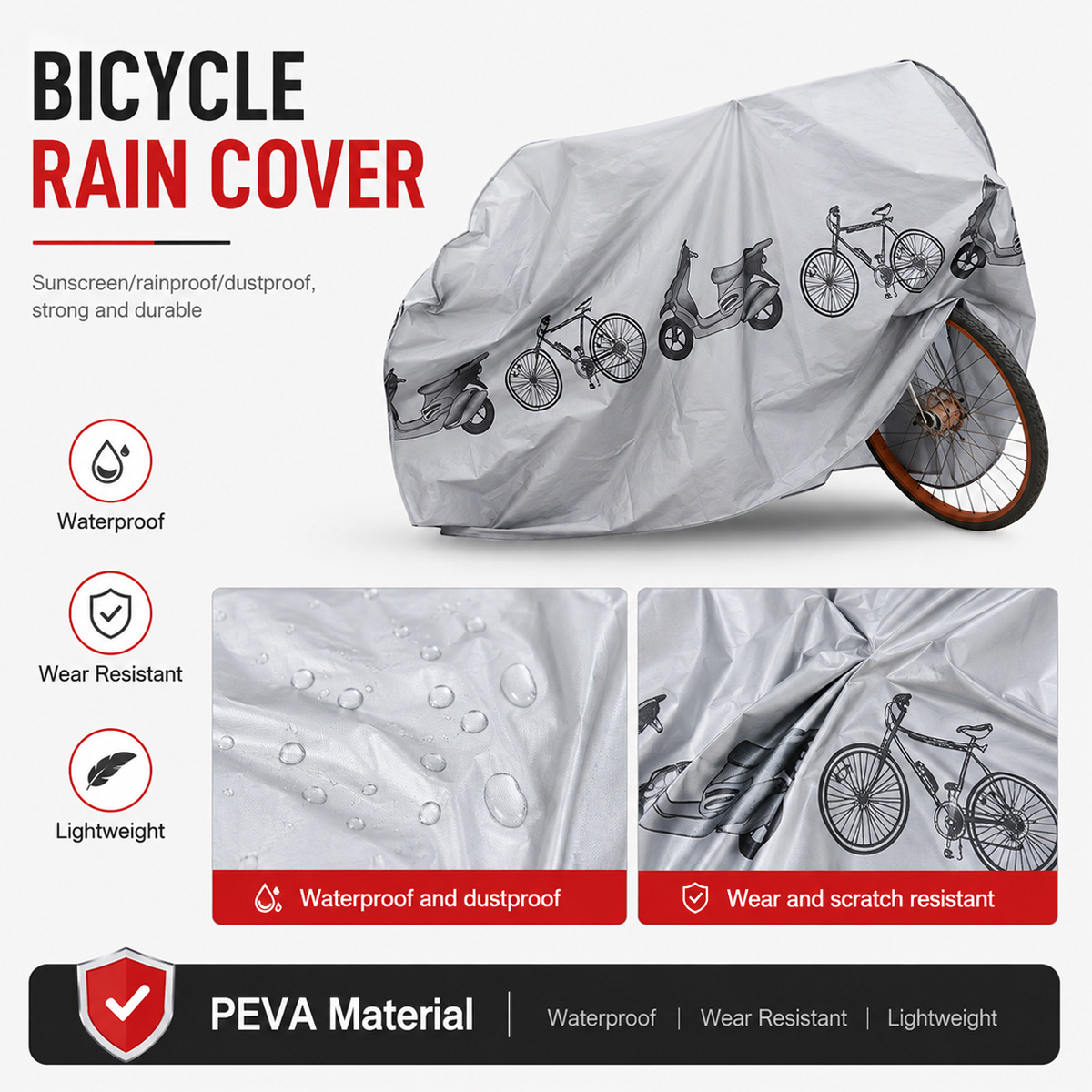 PINMOAP Evrensel Bisiklet Yağm - Cycling Gear Organizer incelemesi ve fiyatı
