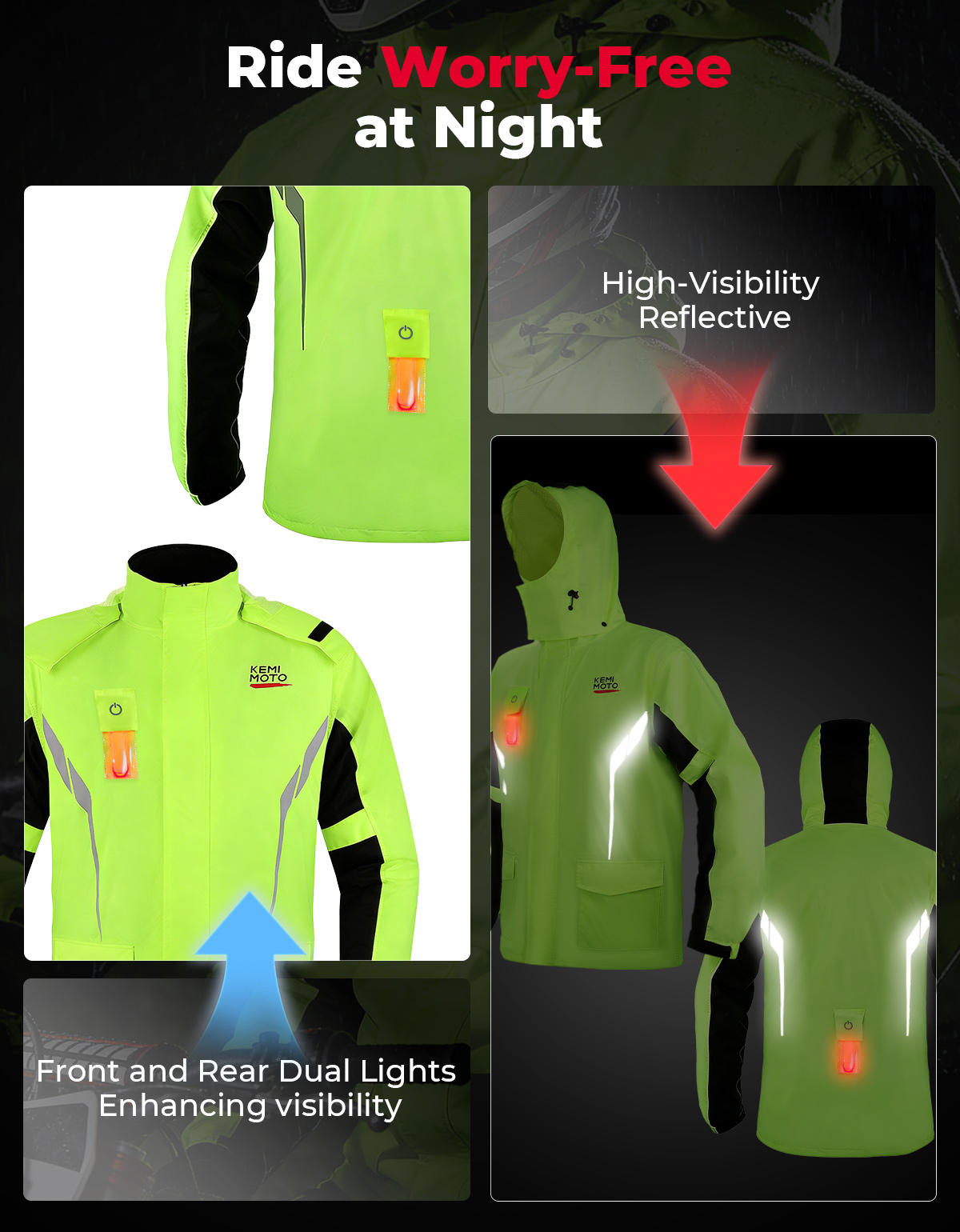 KEMIMOTO Unisex Su Geçirmez Ya - Cycling Gear For Rain incelemesi ve fiyatı